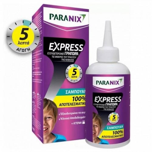 PARANIX EXPRESS SHAMPOO 200ml + ΚΤΕΝΑ