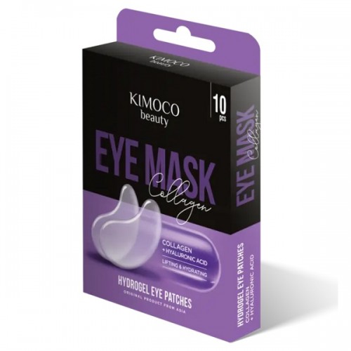 KIMOCO BEAUTY EYE MASK COLLAGEN & HYALURONIC ACID HYDROGEL EYE PATCHES 10τμχ