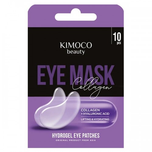 KIMOCO BEAUTY EYE MASK COLLAGEN & HYALURONIC ACID HYDROGEL EYE PATCHES 10τμχ