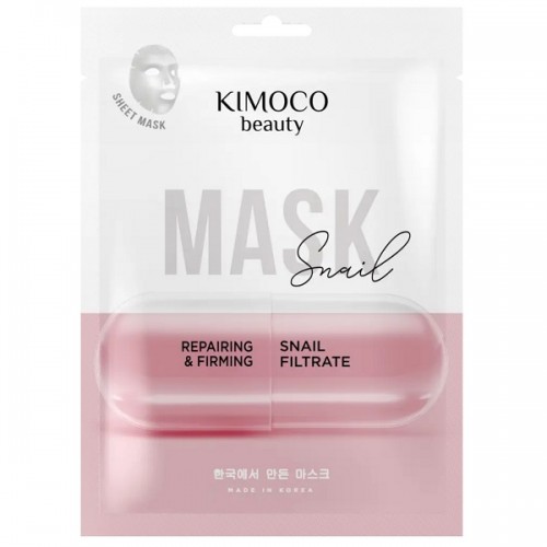 KIMOCO BEAUTY REPAIRING & FIRMING FACE SHEET MASK WITH SNAIL 23ml