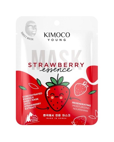 KIMOCO YOUNG CONCENTRATED ESSENCE SHEET MASK WITH STRAWBERRY EXTRACT 25ml