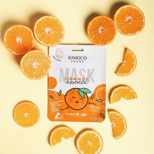 KIMOCO YOUNG CONCENTRATED ESSENCE SHEET MASK WITH ORANGE EXTRACT 25ml