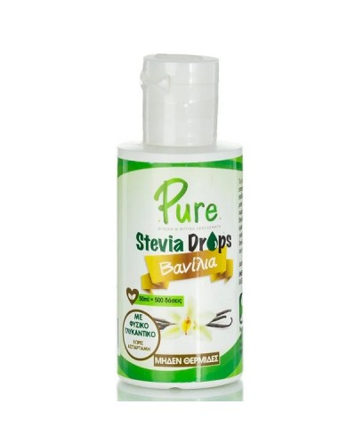 PURE STEVIA DROPS ΒΑΝΙΛΙΑ 50ml