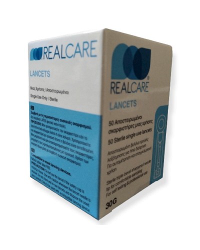 REAL CARE LANCETS ΣΚΑΡΦΙΣΤΗΡΕΣ 50τμχ