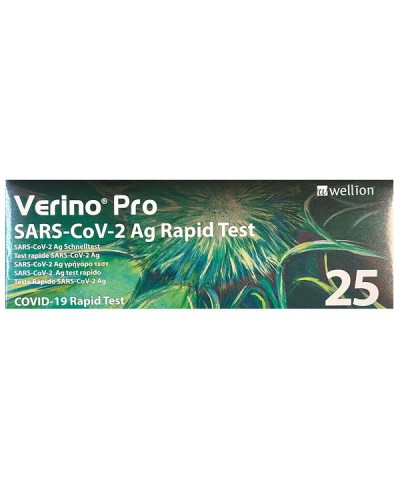 WELLION VERINO PRO SARS-CoV-2 AG RAPID TEST TΕΣΤ ΑΝΙΧΝΕΥΣΗΣ ΑΝΤΙΓΟΝΩΝ SARS-CoV-2 25τμχ