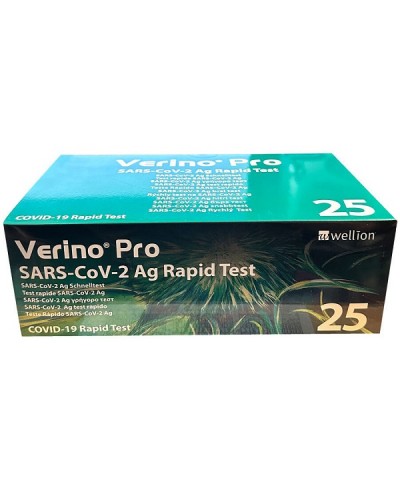 WELLION VERINO PRO SARS-CoV-2 AG RAPID TEST TΕΣΤ ΑΝΙΧΝΕΥΣΗΣ ΑΝΤΙΓΟΝΩΝ SARS-CoV-2 25τμχ