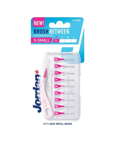 JORDAN BRUCH BETWEEN INTERDENTAL BRUSH XSmall 0,4mm 10τμχ