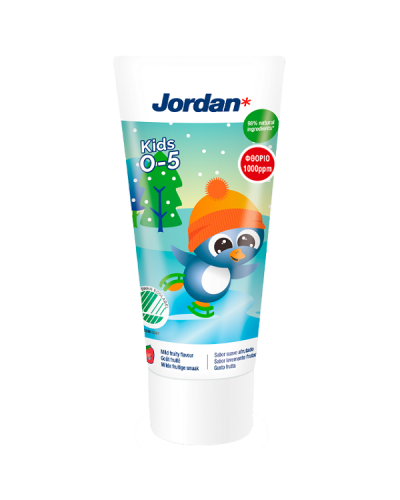 JORDAN KIDS TOOTHPASTE ΠΑΙΔΙΚΗ ΟΔΟΝΤΟΚΡΕΜΑ 1000ppm (0-5 ΕΤΩΝ) 50ml