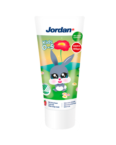 JORDAN KIDS TOOTHPASTE ΠΑΙΔΙΚΗ ΟΔΟΝΤΟΚΡΕΜΑ 1000ppm (0-5 ΕΤΩΝ) 50ml