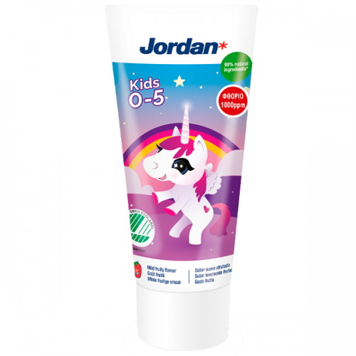 JORDAN KIDS TOOTHPASTE ΠΑΙΔΙΚΗ ΟΔΟΝΤΟΚΡΕΜΑ 1000ppm (0-5 ΕΤΩΝ) 50ml