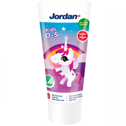 JORDAN KIDS TOOTHPASTE ΠΑΙΔΙΚΗ ΟΔΟΝΤΟΚΡΕΜΑ 500ppm (0-5 ΕΤΩΝ) 50ml