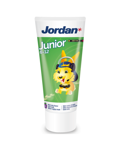 JORDAN JUNIOR TOOTHPASTE ΠΑΙΔΙΚΗ ΟΔΟΝΤΟΚΡΕΜΑ 1450ppm (6-12 ΕΤΩΝ) 50ml