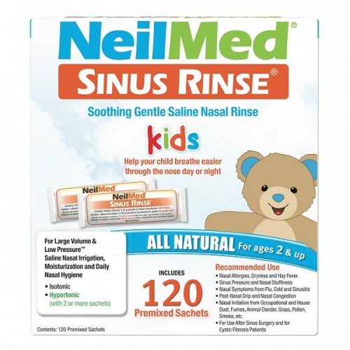 NEILMED SINUS RINSE KIDS ΠΡΟΑΝΑΜΕΜΕΙΓΜΕΝΑ ΦΑΚΕΛΑΚΙΑ ΡΙΝΙΚΩΝ ΠΛΥΣΕΩΝ 120 φακελάκια 