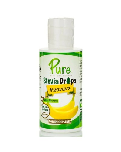 PURE STEVIA DROPS ΜΠΑΝΑΝΑ 50ml