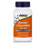 NOW ACETYL L-CARNITINE 500mg 50Veg caps