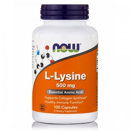 NOW L-LYSINE 500mg 100caps