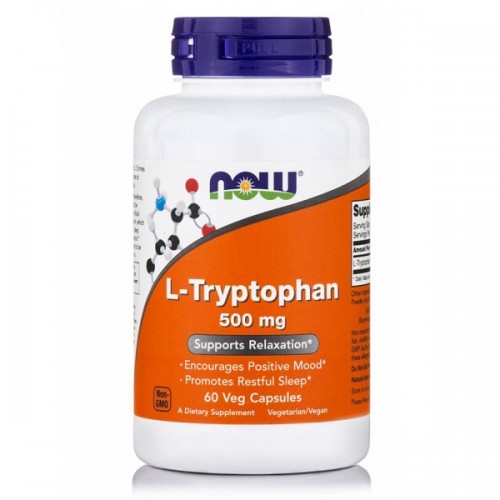 NOW L-TRYPTOPHAN 500mg 60Veg.caps