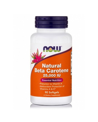 NOW BETA CAROTENE 25000IU 90softgels