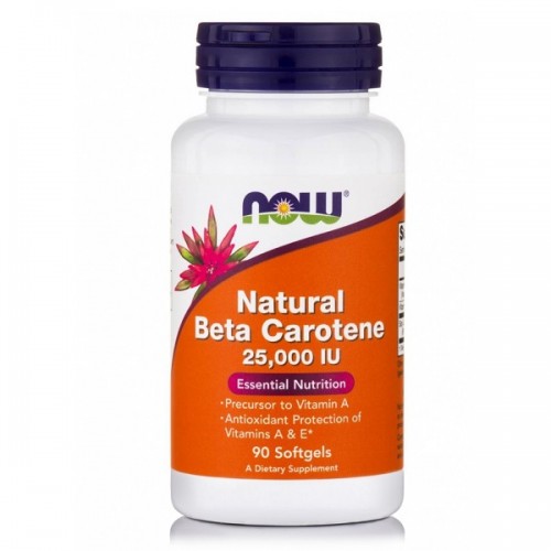 NOW BETA CAROTENE 25000IU 90softgels