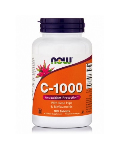 NOW VITAMIN C-1000 WITH ROSE HIPS & BIOFLAVONOIDS 100tabs