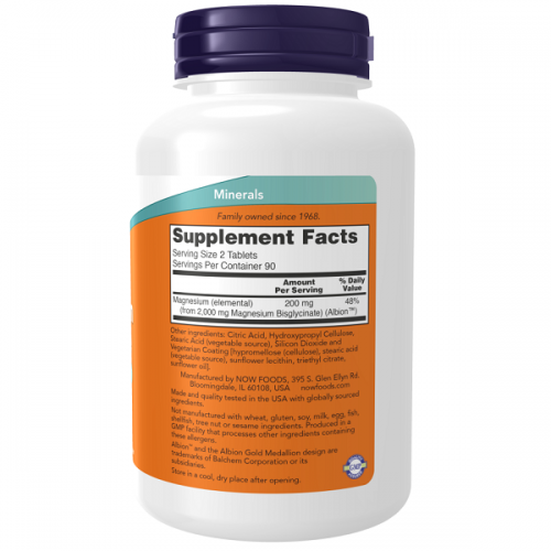 NOW MAGNESIUM GLYCINATE 180tabs