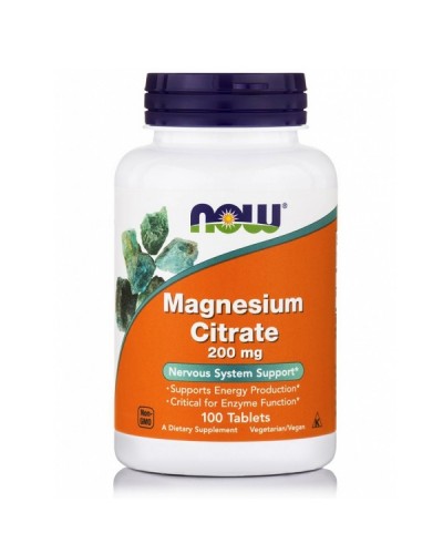 NOW MAGNESIUM CITRATE 200mg 100tabs