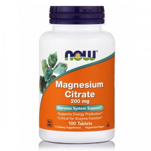 NOW MAGNESIUM CITRATE 200mg 100tabs