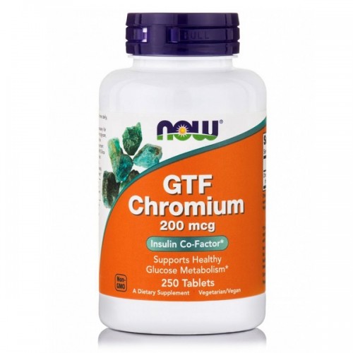 NOW GTF CHROMIUM 200mcg 250tabs