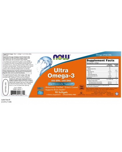 NOW ULTRA OMEGA-3  90softgels