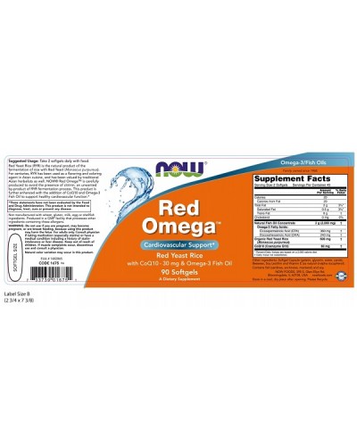 NOW RED OMEGA (RED YEAST RICE) 90softgels