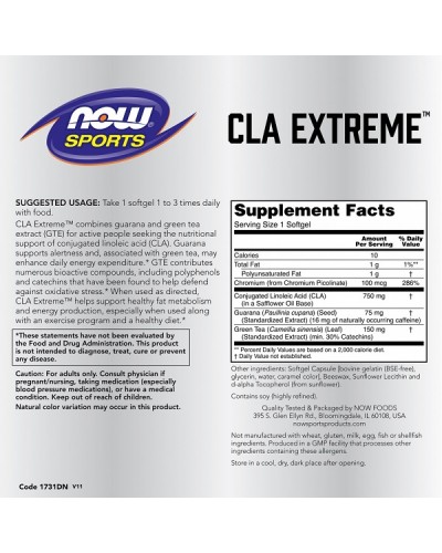 NOW SPORTS CLA EXTREME 90softgels