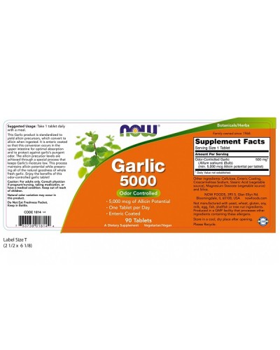 NOW GARLIC 5000 90tabs