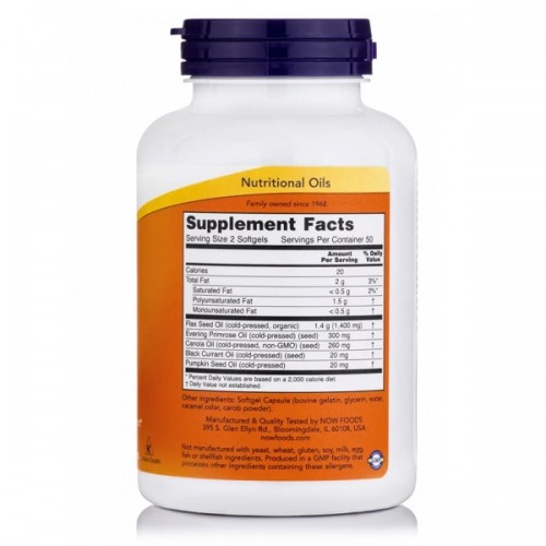 NOW OMEGA 3-6-9 1000mg 100softgels