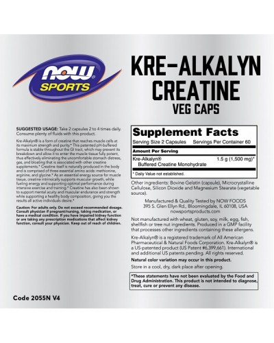 NOW SPORTS KRE-ALKALYN CREATINE 120caps