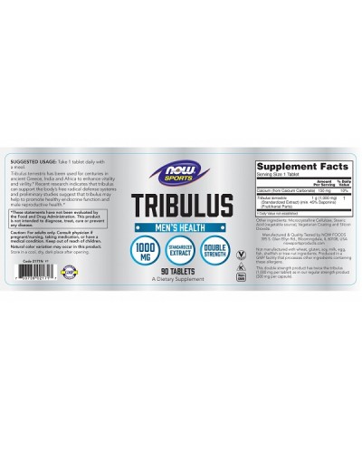 NOW SPORTS TRIBULUS 1000mg 90tabs