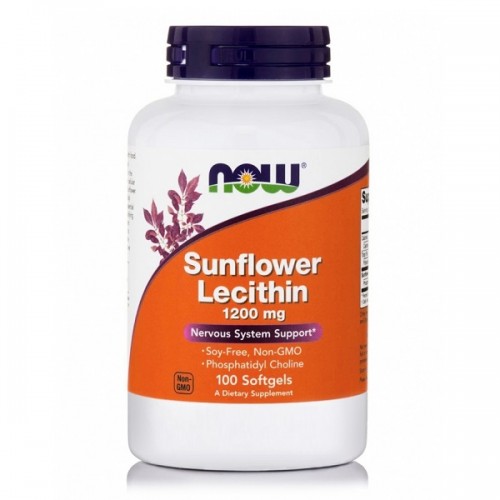 NOW SUNFLOWER LECITHIN 1200mg 100softgels