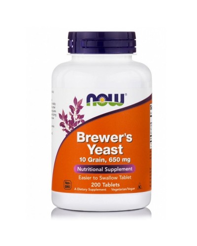 NOW BREWERS YEAST 650mg 200tabs