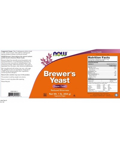 NOW BREWERS YEAST 650mg 200tabs