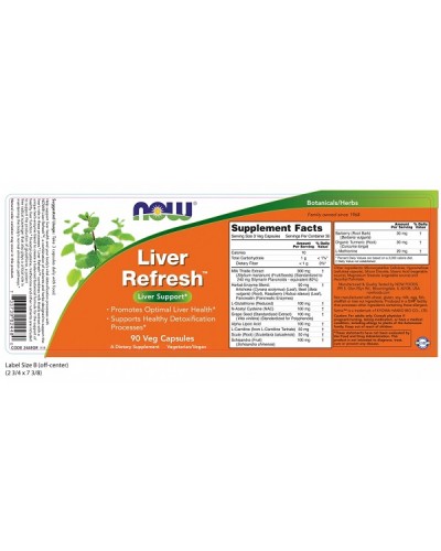 NOW LIVER REFRESH 90Veg caps