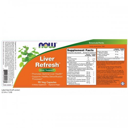 NOW LIVER REFRESH 90Veg.caps