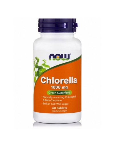 NOW CHLORELLA 1000mg 60tabs