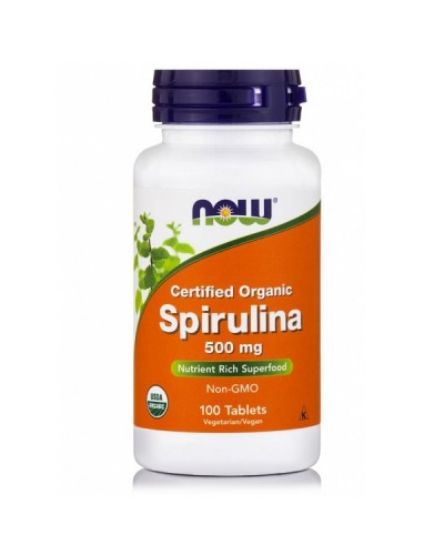 NOW SPIRULINA 500mg 100tabs