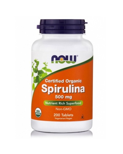 NOW SPIRULINA 500mg 200tabs