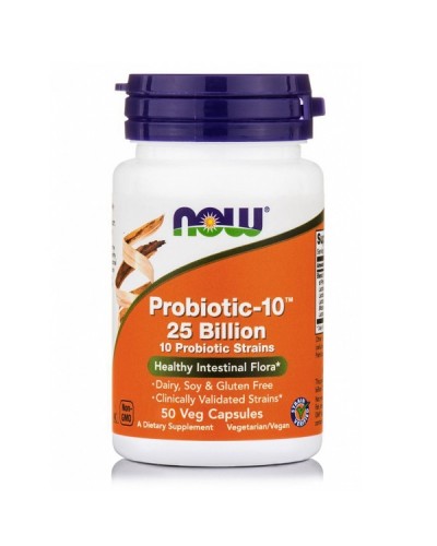 NOW PROBIOTIC-10 (TM) 25 BILLION 50Veg caps