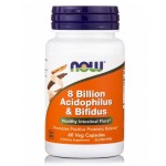 NOW 8 BILLION ACIDOPHILUS & BIFIDUS 60Veg caps