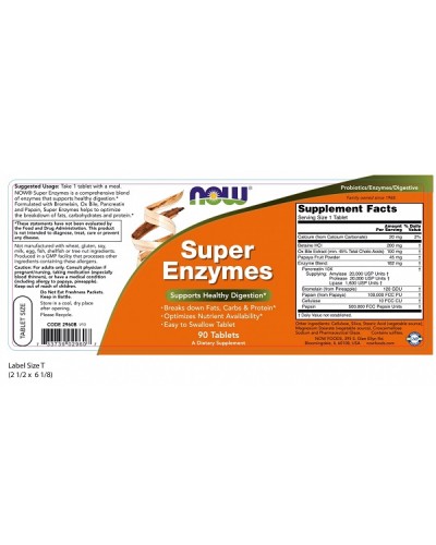 NOW SUPER ENZYMES 90tabs