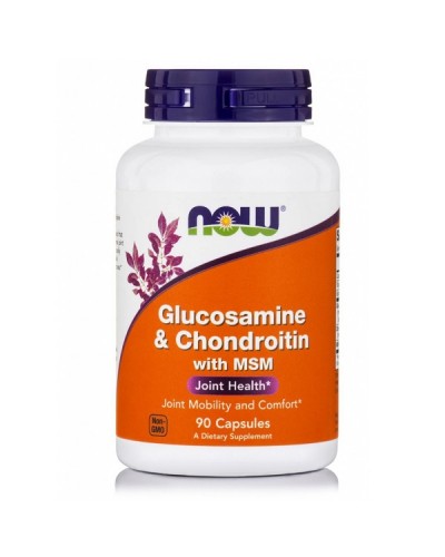 NOW GLUCOSAMINE & CHONDROITIN WITH MSM 90caps