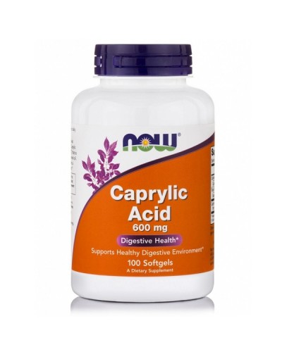 NOW CAPRYLIC ACID 600mg 100softgels