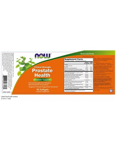 NOW PROSTATE HEALTH CLINICAL STRENGTH 90softgels