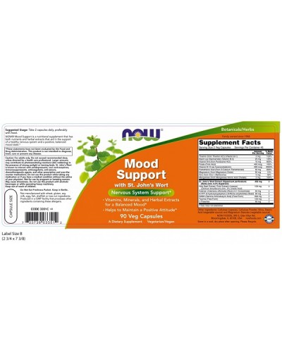 NOW MOOD SUPPORT 90Veg caps